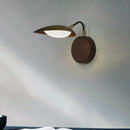 Modern dark bronze oval wall mount sconce led bedroom light