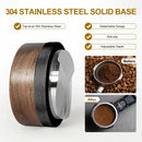 Modern dark brown espresso distribution tool kitchen tamper
