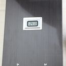 Modern dark nickel shower panel with massage system bathroom spa