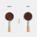 Modern dark wood espresso coffee stirrer – kitchen needle distributor