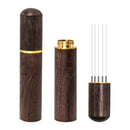 Modern dark wood espresso coffee stirrer – kitchen needle distributor