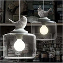 Modern decorbites bird led glass chandelier dining room light