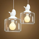 Modern decorbites bird led glass chandelier dining room light