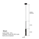 Modern decorbites black chandelier bedroom adjustable spotlight pendant