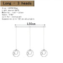 Modern decorbites bubble led chandelier clear glass dining room light