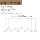 Modern decorbites bubble led chandelier clear glass dining room light