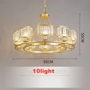 Modern decorbites copper crystal chandelier for dining room