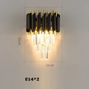 Modern decorbites crystal black clear led chandelier for staircase