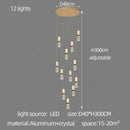 Modern decorbites crystal columnar chandelier for stairway glass light