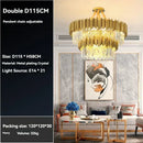 Modern decorbites crystal gold chandelier for living room ceiling