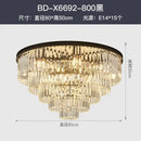 Modern decorbites crystal gold led chandelier for living room