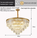 Modern decorbites crystal gold led chandelier for living room