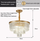 Modern decorbites crystal gold led chandelier for living room