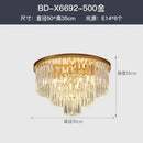 Modern decorbites crystal gold led chandelier for living room