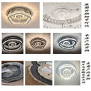 Modern decorbites crystal led ceiling fan bedroom light fixture