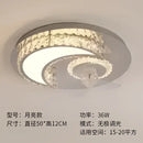 Modern decorbites crystal led ceiling fan bedroom light fixture