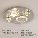 Modern decorbites crystal led ceiling fan bedroom light fixture