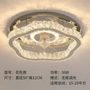 Modern decorbites crystal led ceiling fan bedroom light fixture