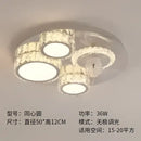 Modern decorbites crystal led ceiling fan bedroom light fixture