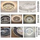 Modern decorbites crystal led ceiling fan bedroom light fixture
