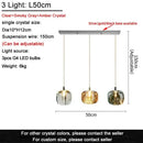 Modern decorbites crystal led chandelier living room orb pendant light