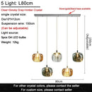 Modern decorbites crystal led chandelier living room orb pendant light