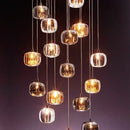 Modern decorbites crystal led chandelier living room orb pendant light