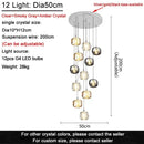 Modern decorbites crystal led chandelier living room orb pendant light