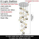 Modern decorbites crystal led chandelier living room orb pendant light