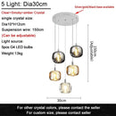 Modern decorbites crystal led chandelier living room orb pendant light