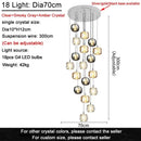 Modern decorbites crystal led chandelier living room orb pendant light