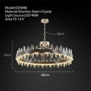 Modern decorbites crystal led chandelier living room pendant light