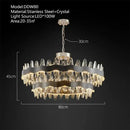 Modern decorbites crystal led chandelier living room pendant light