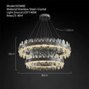 Modern decorbites crystal led chandelier living room pendant light