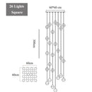 Modern decorbites crystal led chandelier living room pendant light