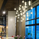 Modern decorbites crystal led chandelier living room pendant light