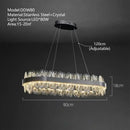 Modern decorbites crystal led chandelier living room pendant light