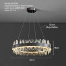 Modern decorbites crystal led chandelier living room pendant light