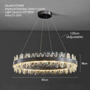 Modern decorbites crystal led chandelier living room pendant light