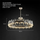 Modern decorbites crystal led chandelier living room pendant light