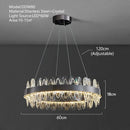 Modern decorbites crystal led chandelier living room pendant light