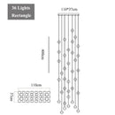 Modern decorbites crystal led chandelier living room pendant light