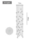 Modern decorbites crystal led chandelier living room pendant light
