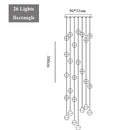 Modern decorbites crystal led chandelier living room pendant light
