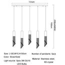 Modern decorbites crystal led chandelier staircase luxury light
