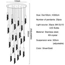 Modern decorbites crystal led chandelier staircase luxury light
