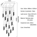 Modern decorbites crystal led chandelier staircase luxury light