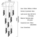 Modern decorbites crystal led chandelier staircase luxury light