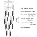 Modern decorbites crystal led chandelier staircase luxury light