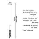 Modern decorbites crystal led chandelier staircase luxury light